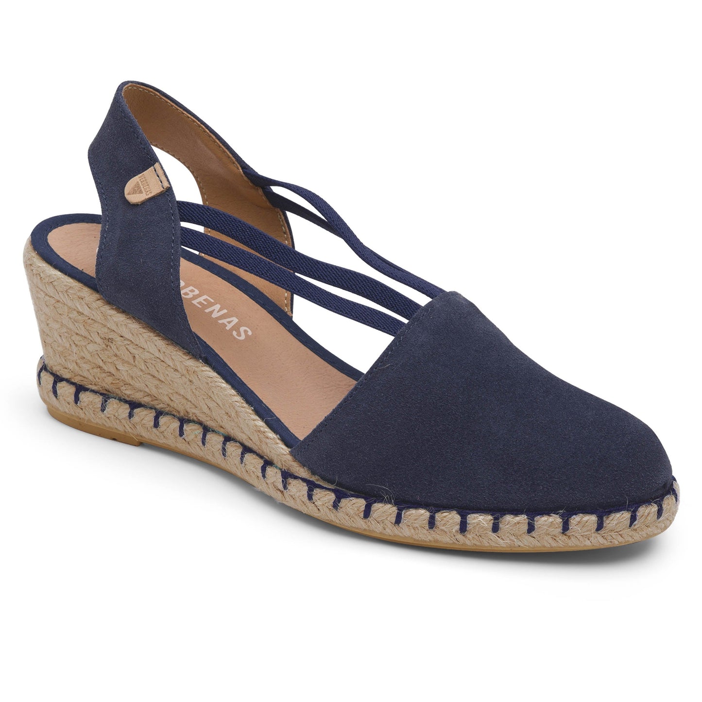 Verbenas Maika Wedge Heel Elastic Strap Espadrille