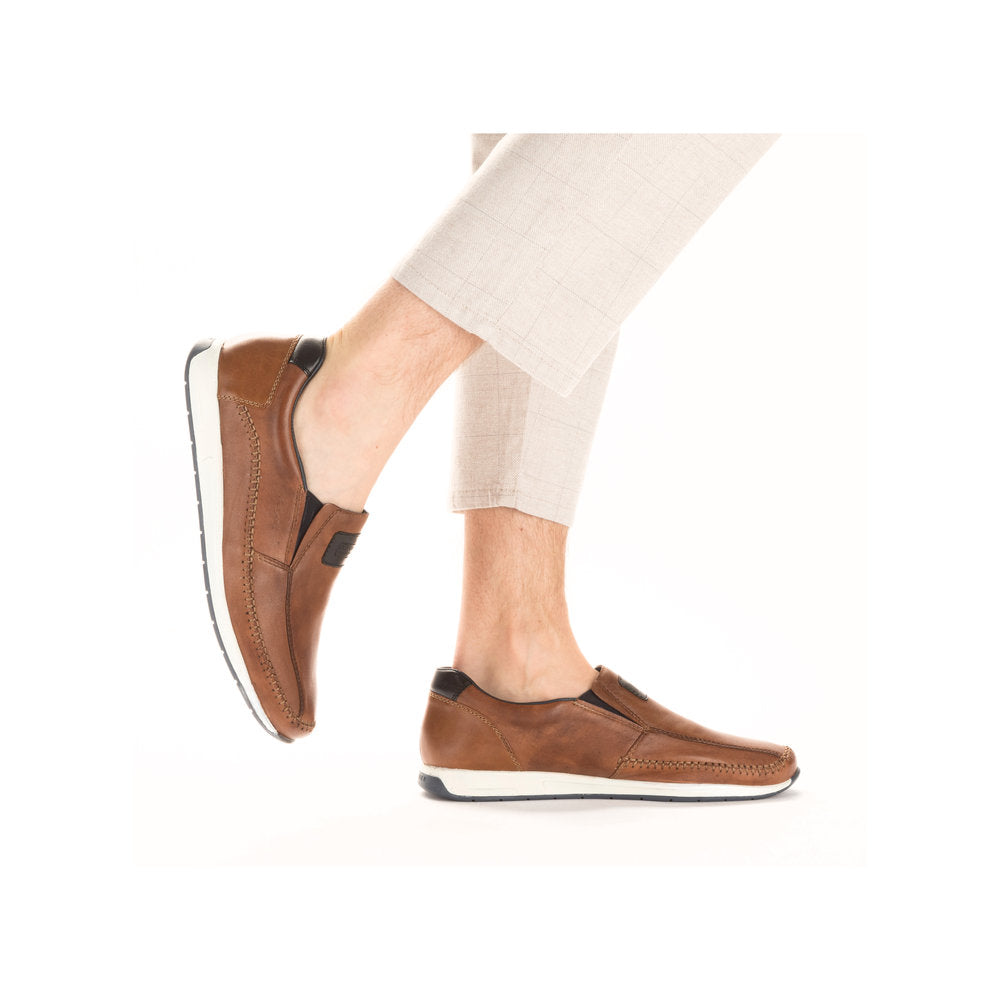 Rieker Men's Soft Leather Slip On Shoe