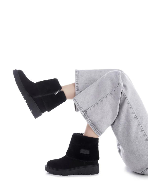 Carmela Ladies Flat Fur Boot