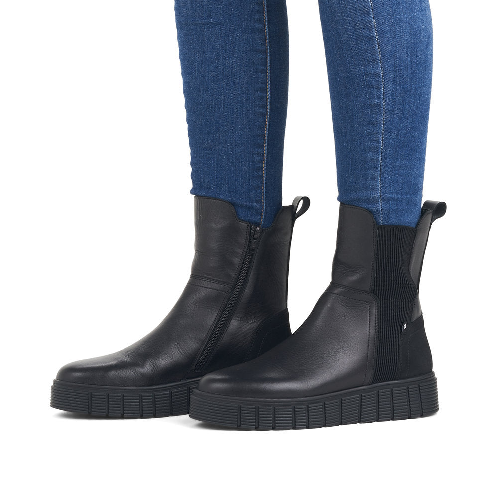 Rieker Evolution Ladies Flatform Ankle Boot