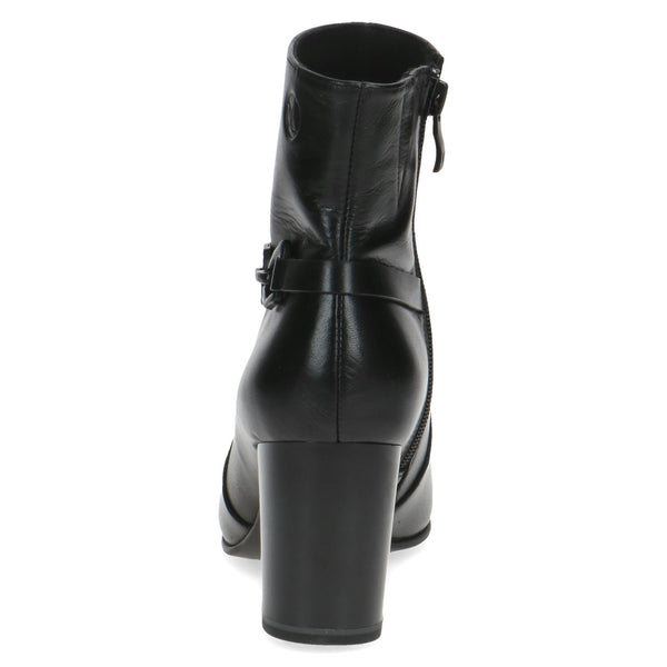 Caprice Ladies Zip Side Block Heel Ankle Boot