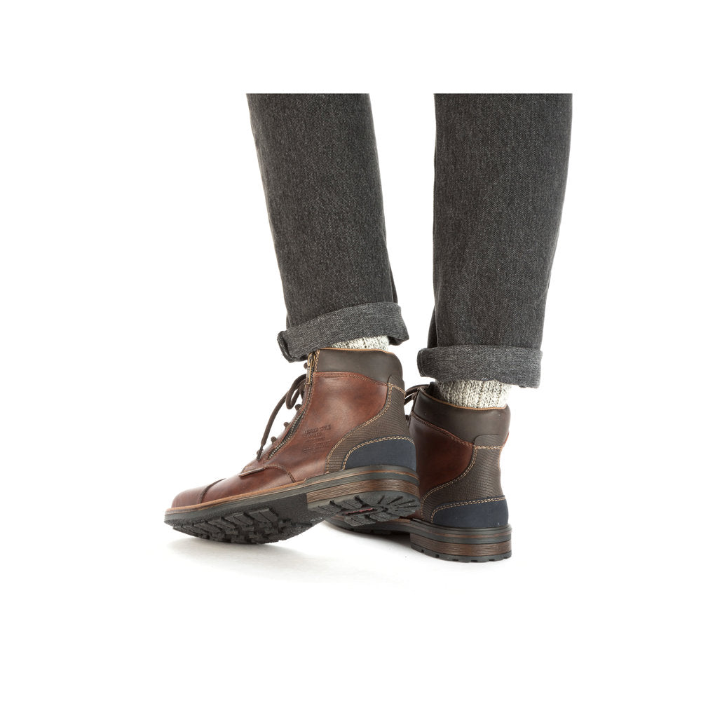 Rieker Mens Lace Up Ankle Boots