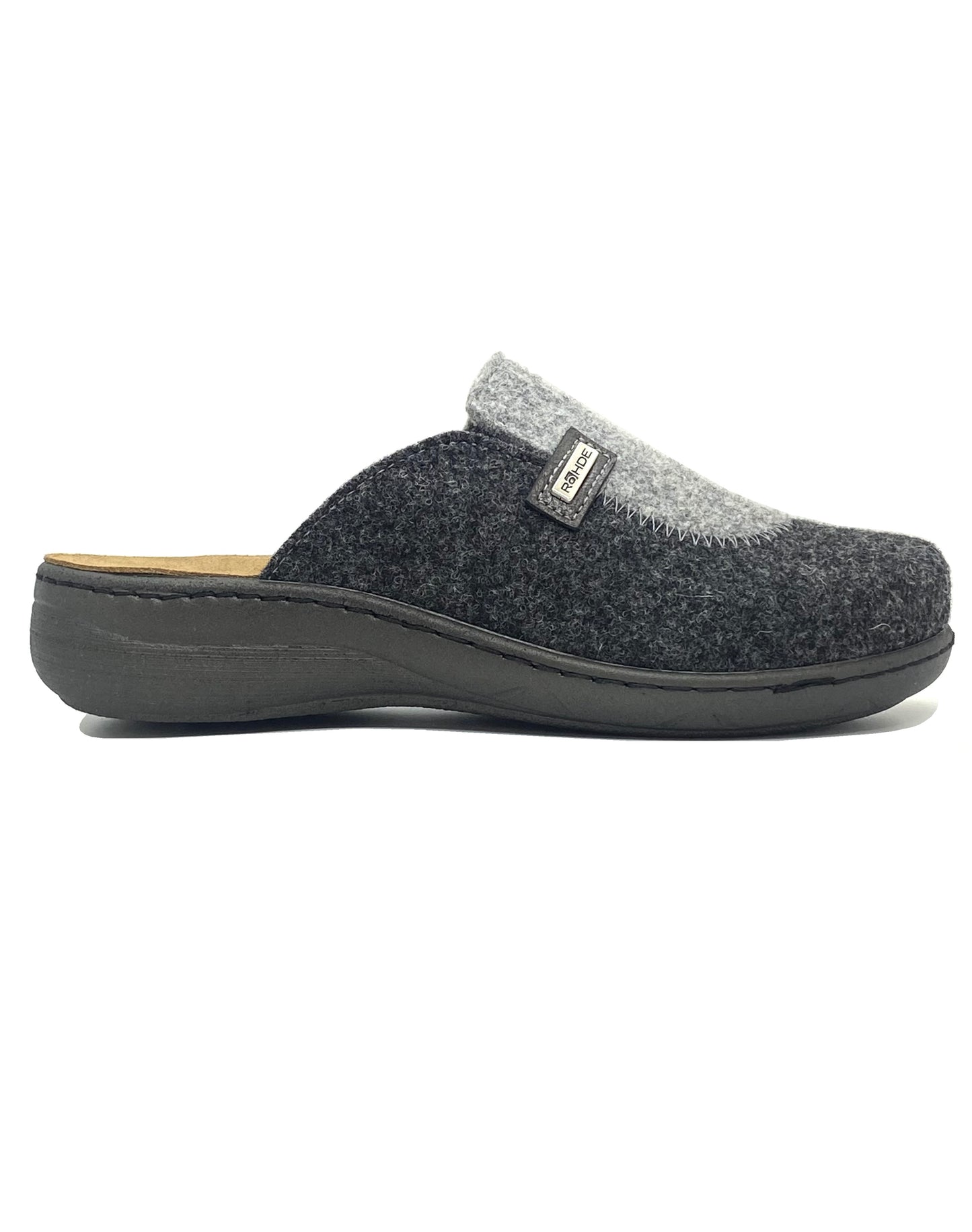 Rohde Ladies Felt Backless Slipper
