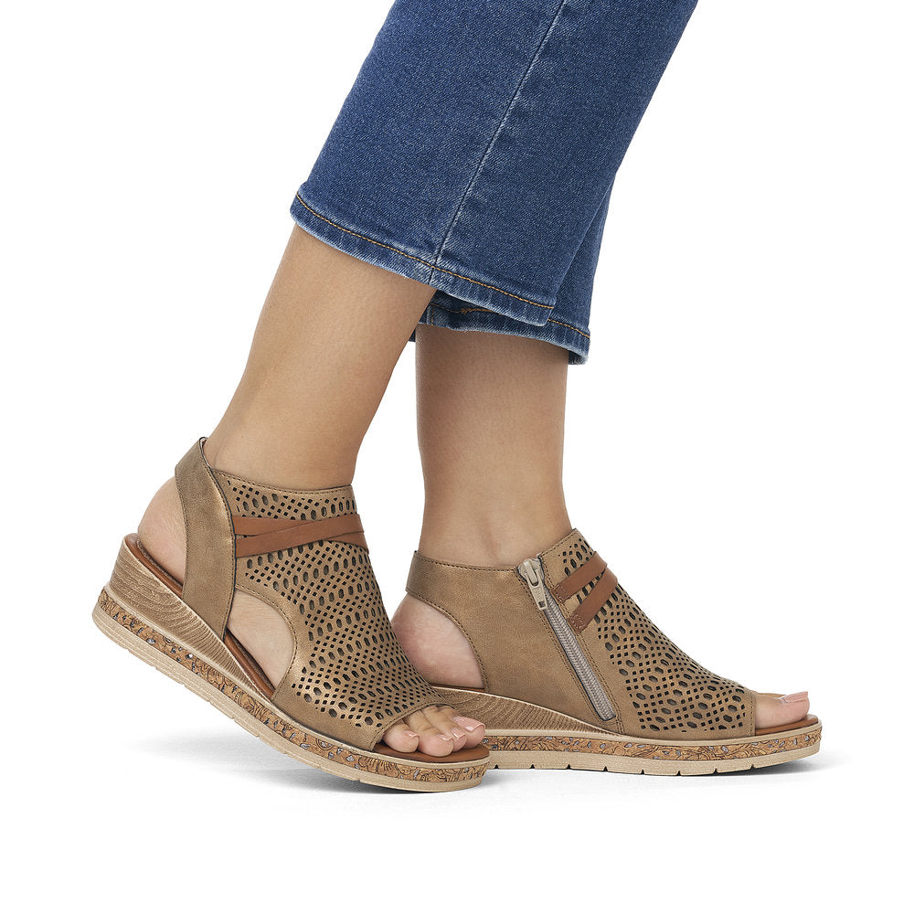 Remonte Ladies Odense Wedge Full Front Sandal