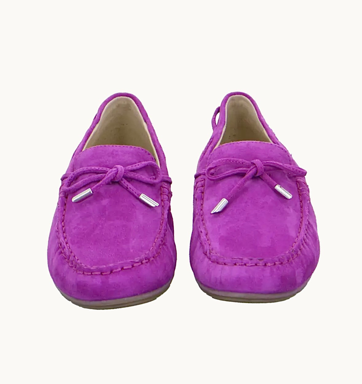 Ara Ladies Alabama Suede Bow trim Loafer