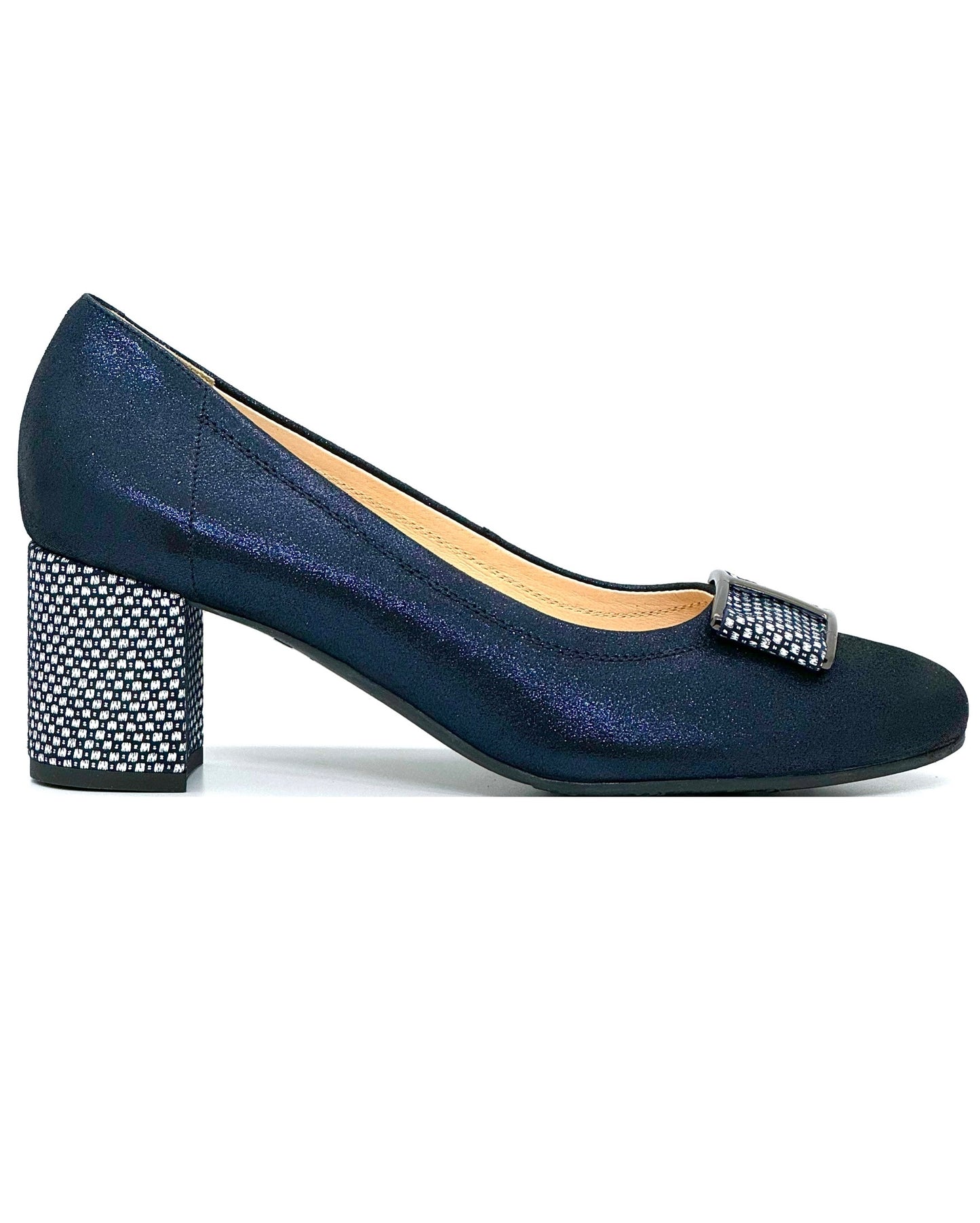Bioeco Ladies Flexible Block Heel Court
