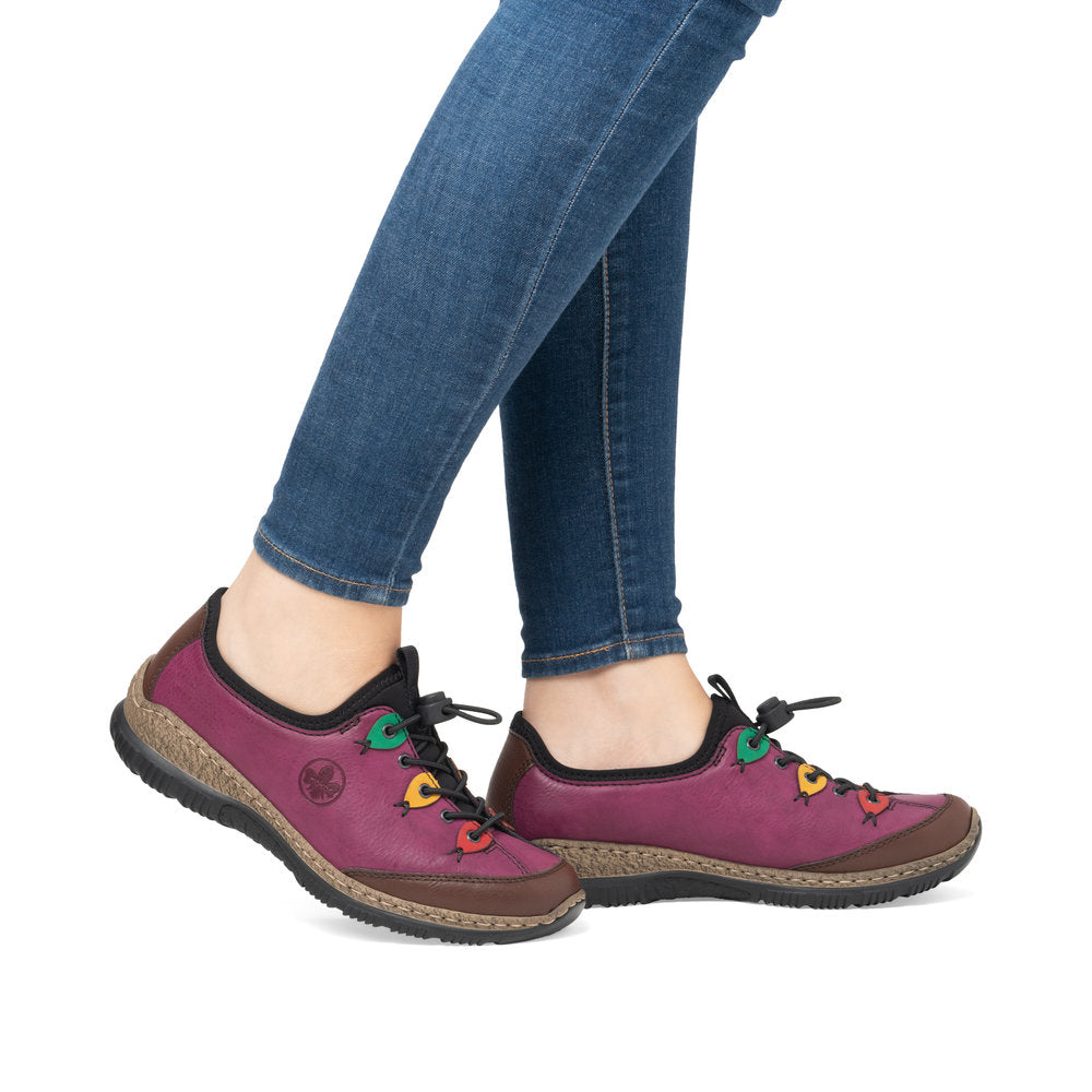 Rieker Ladies Multi Colour Bungee Slip On