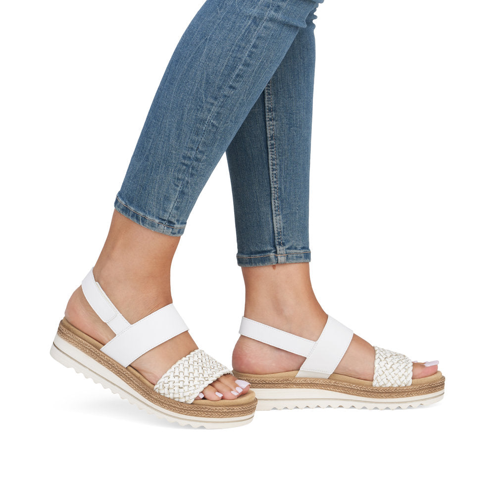 Remonte Ladies Woven Front Flat Sandal