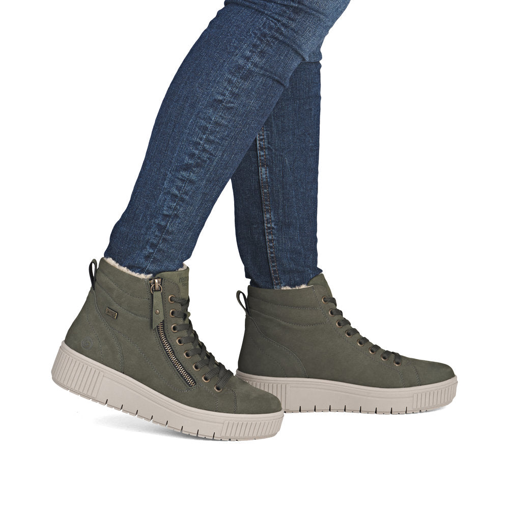 Remonte Ladies Flatform Lace Up Sneaker Boot