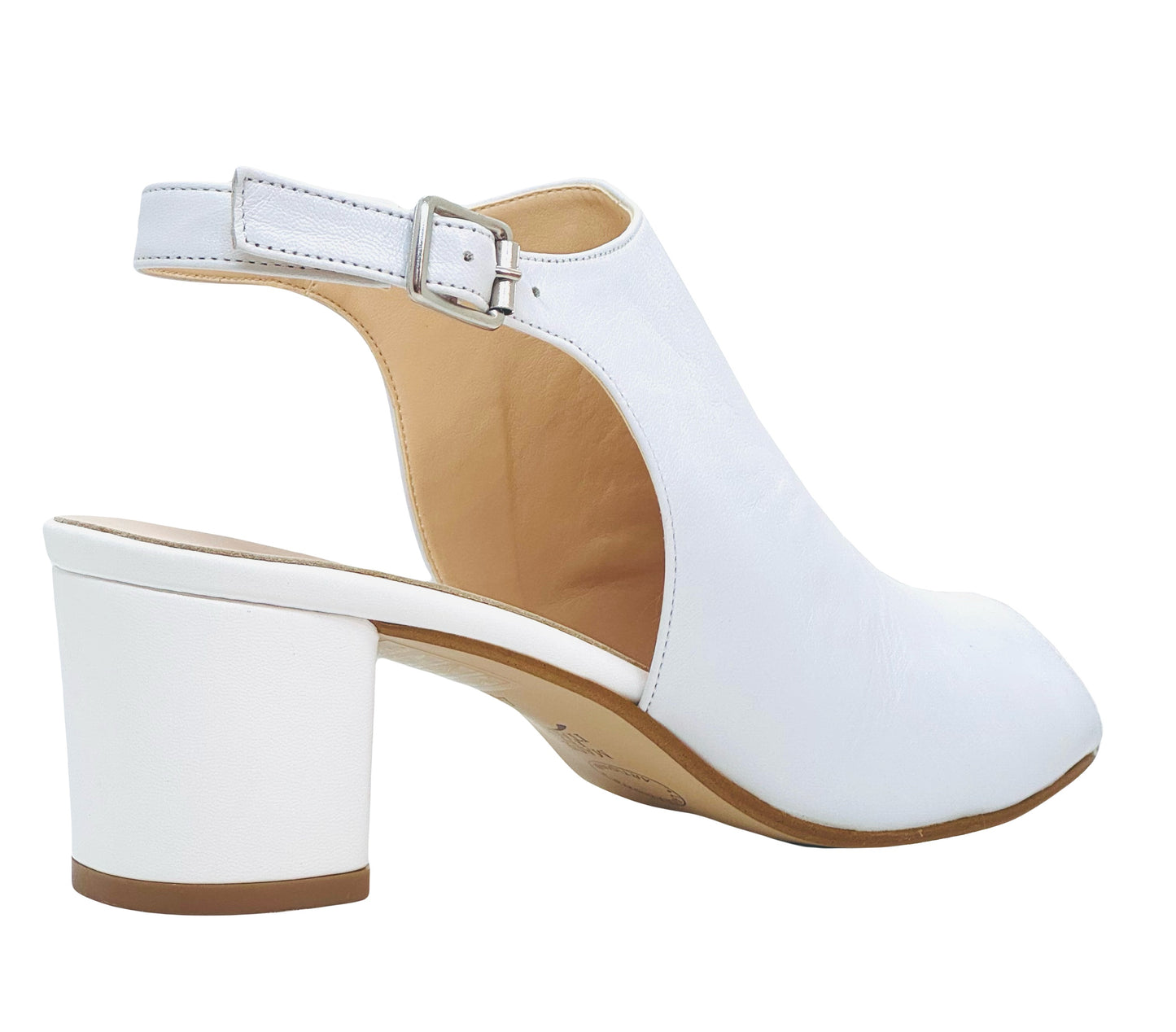 HB Shoes Shannon Ladies High Front Block Heel Sandal