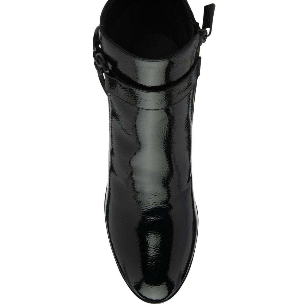 Lotus Amarin Ladies Block Heel Chain Trim Ankle Boot