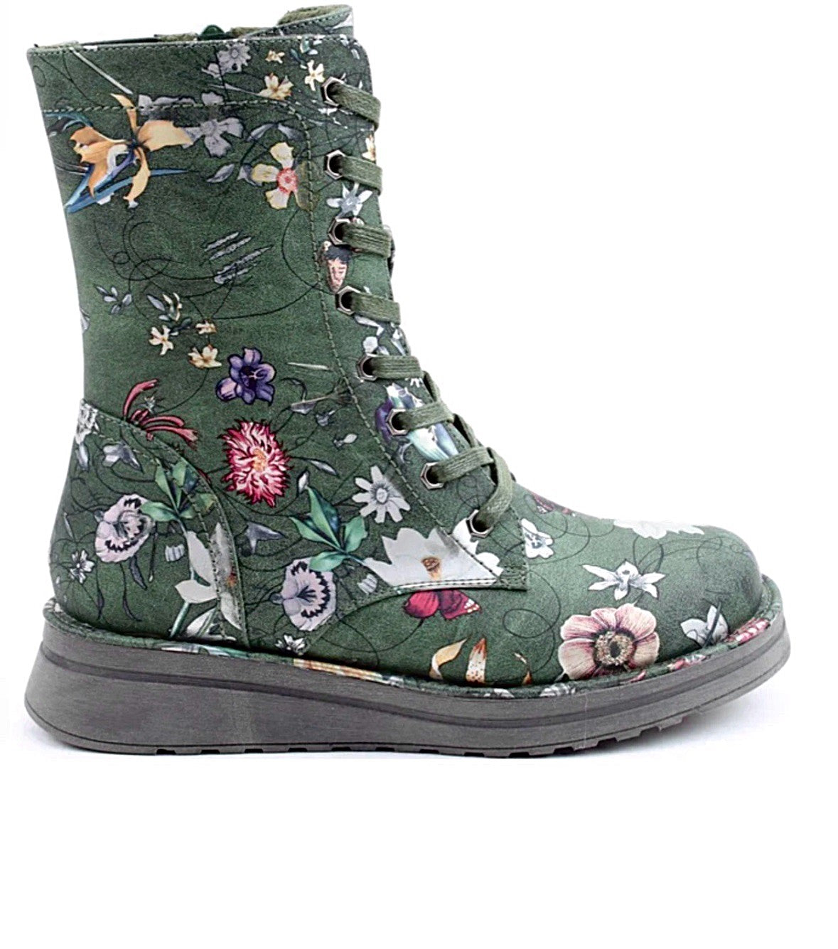 Heavenly Feet Martina Ladies Floral Print lace Up Boot – Hobson Shoes
