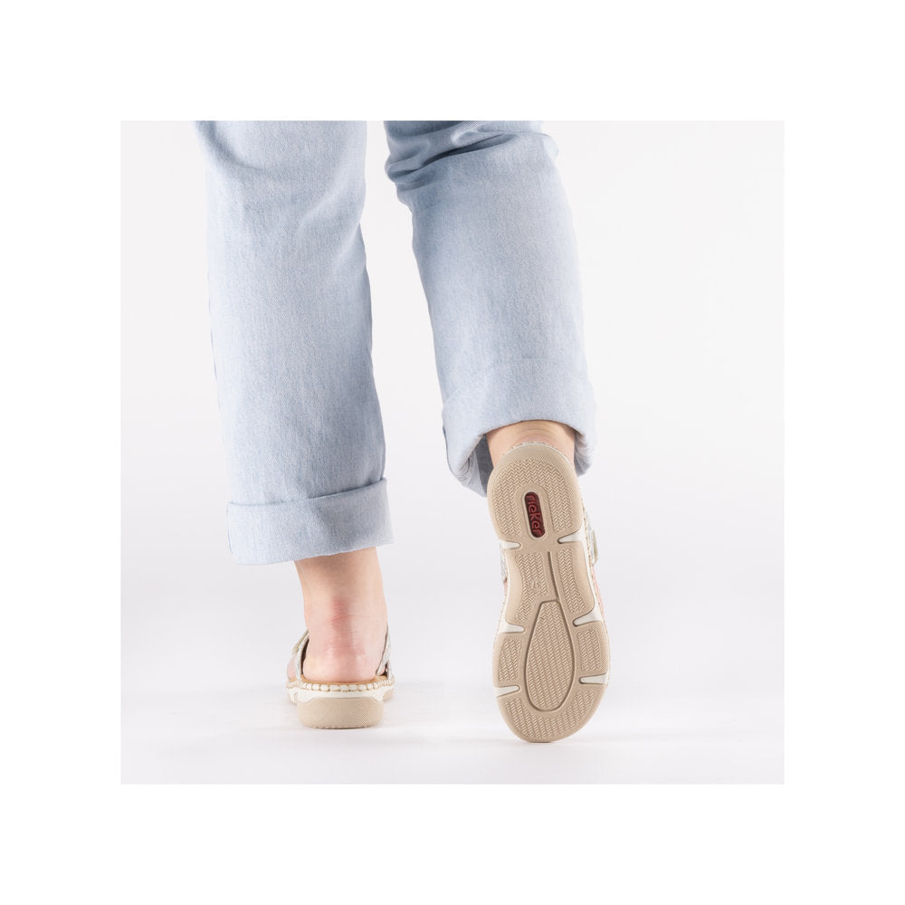 Rieker Ladies Double Strap Backless Sandal