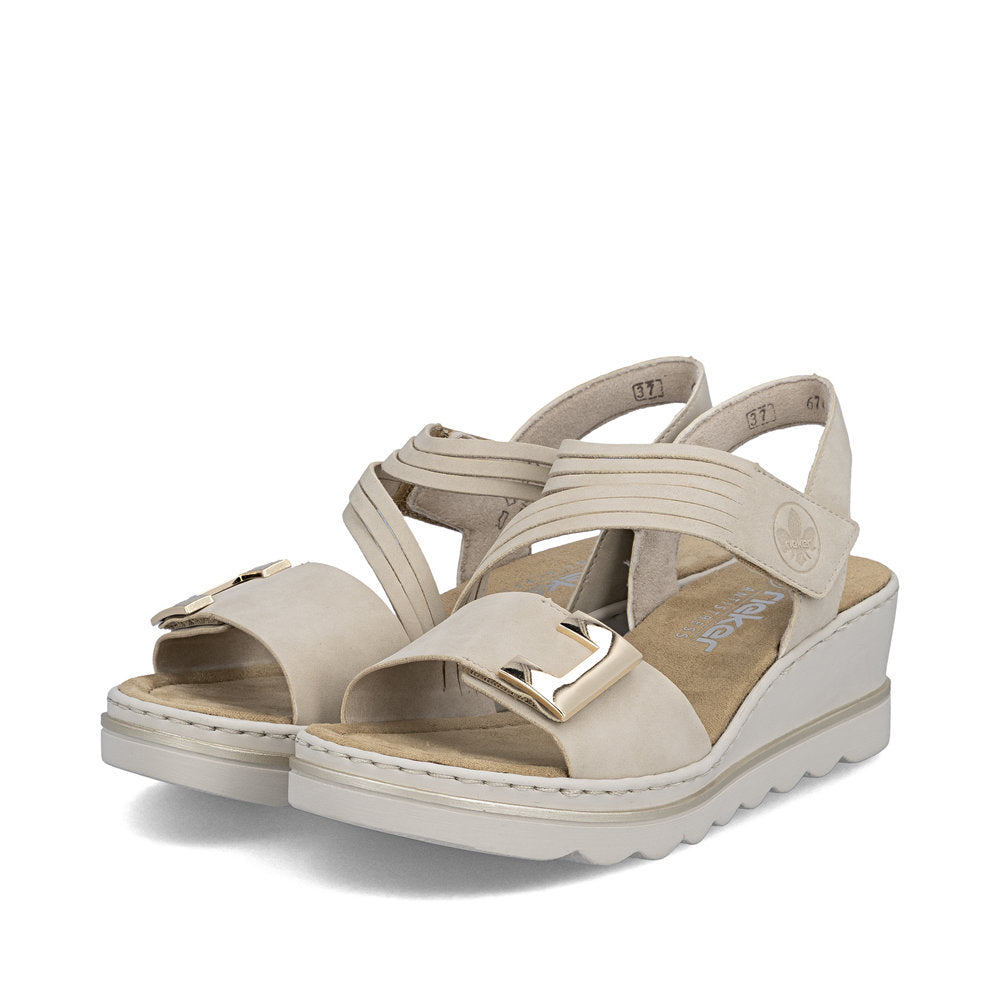 Rieker Rose 67410-62 Beige Sandal