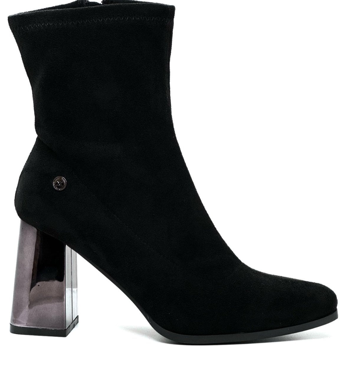 XTI Ladies Feature Heel Ankle Boot