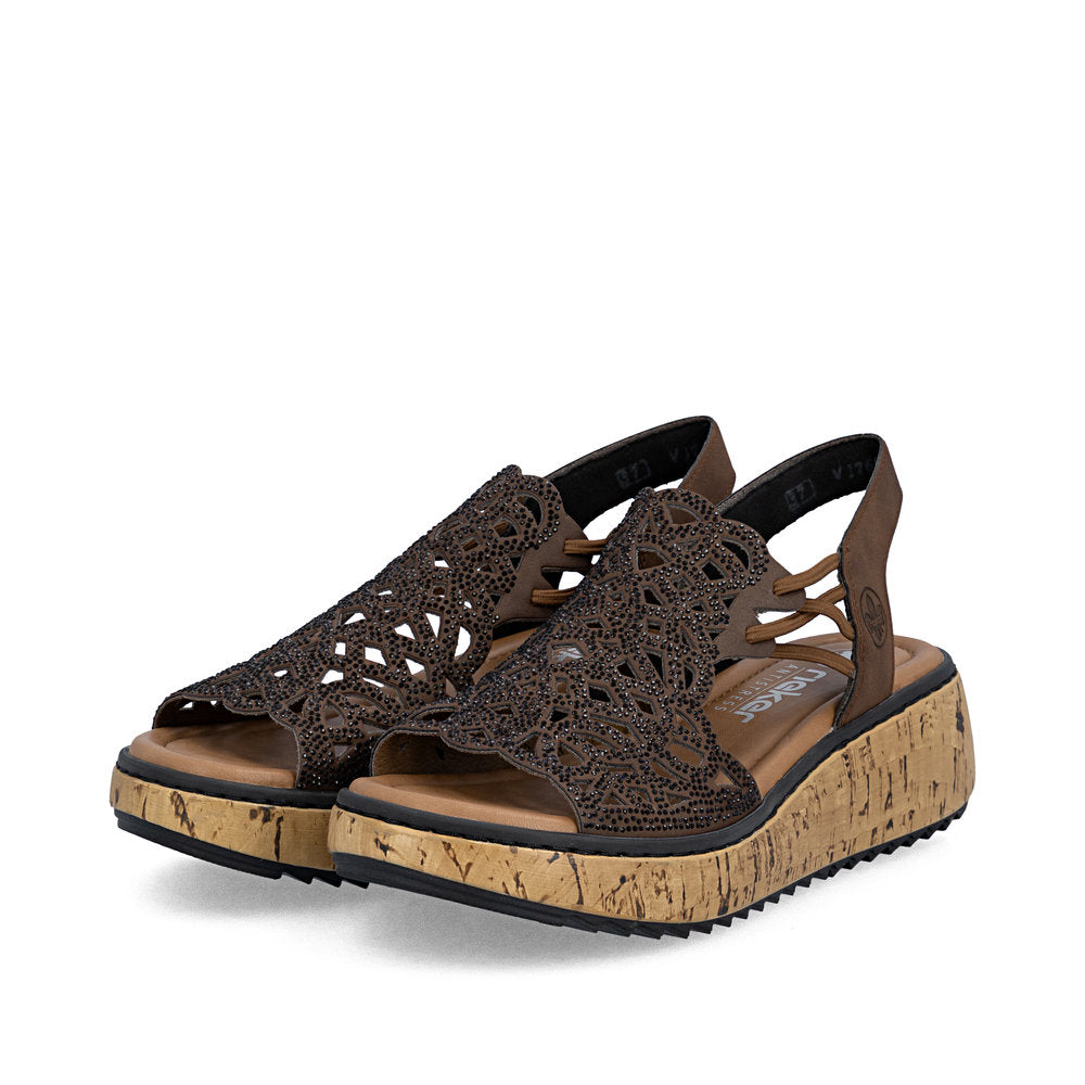 Rieker Lisa V1765-24 Brown Sandal