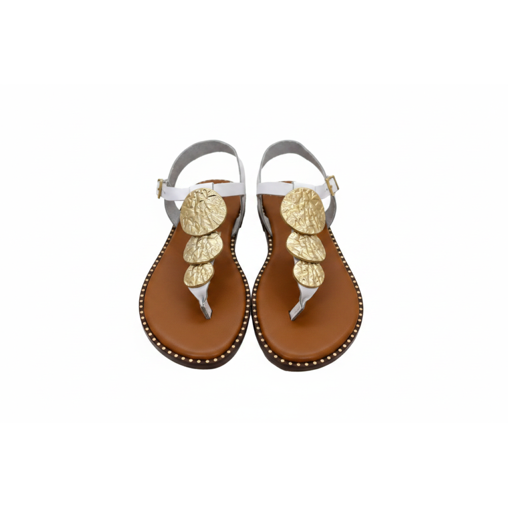 Oh! My Sandals Gold Disc Centurion Sandal