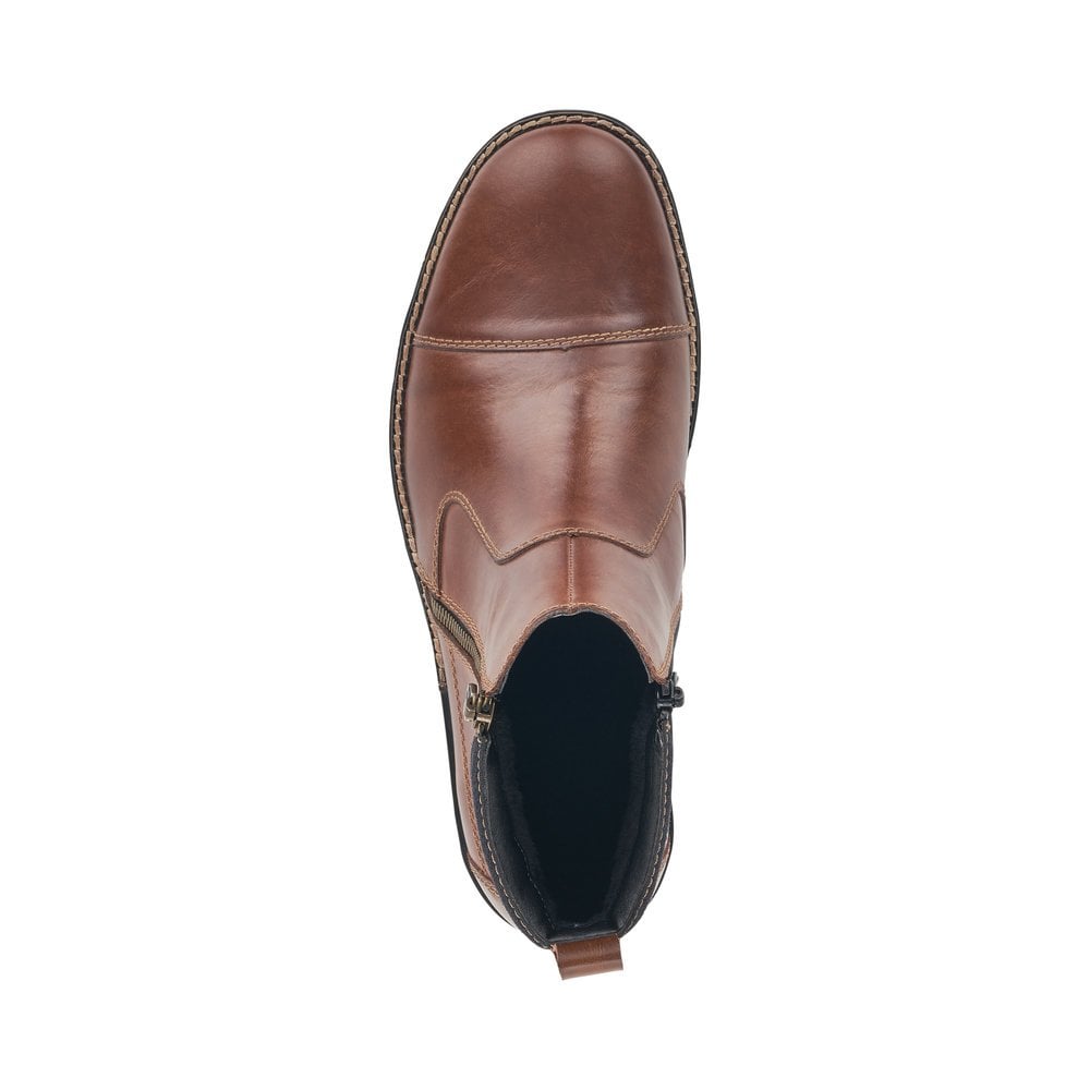 Rieker Mens Zip Sided Ankle Boot