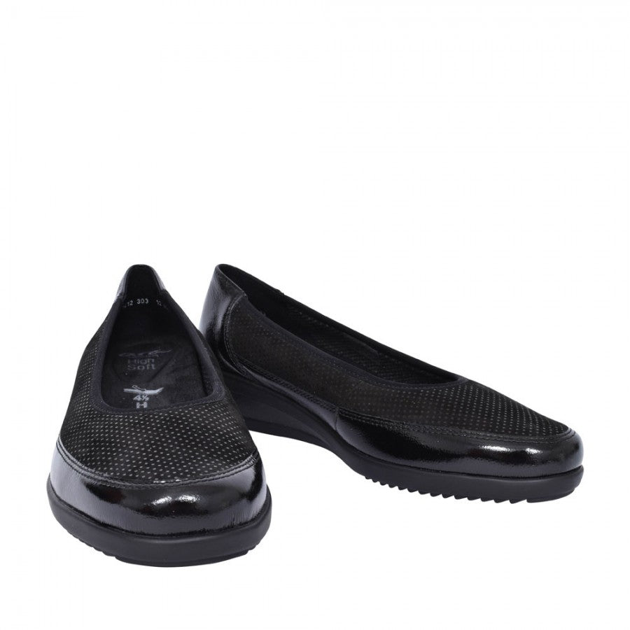 Zurich Mid Heel Wedge Court Shoe