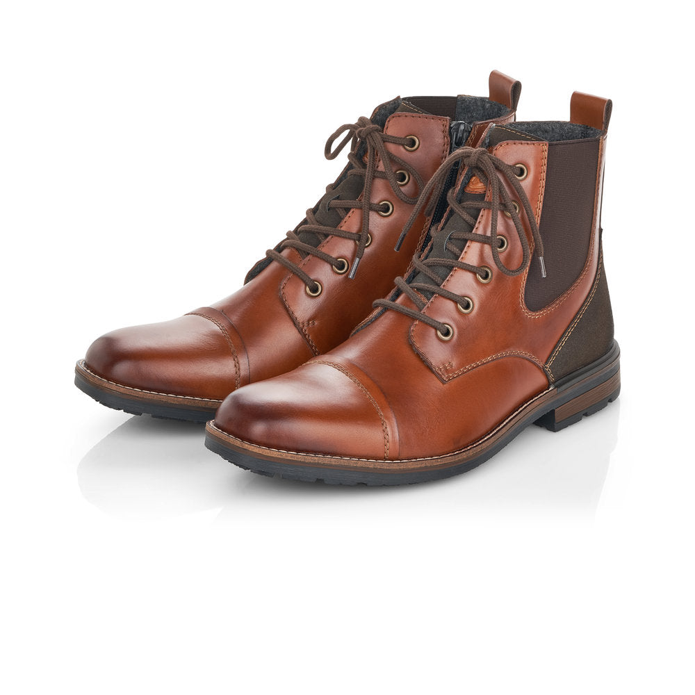 Rieker Mens Lace Up Ankle Boot