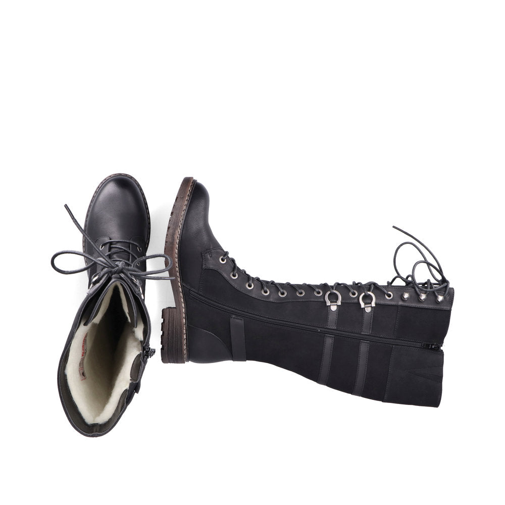 Rieker Ladies Long Leg Lace Up Boot