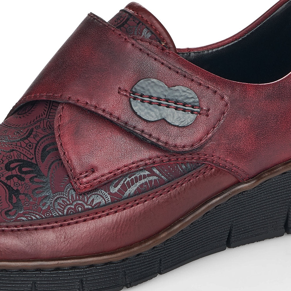 Rieker Ladies Wide Fit Velcro Shoe
