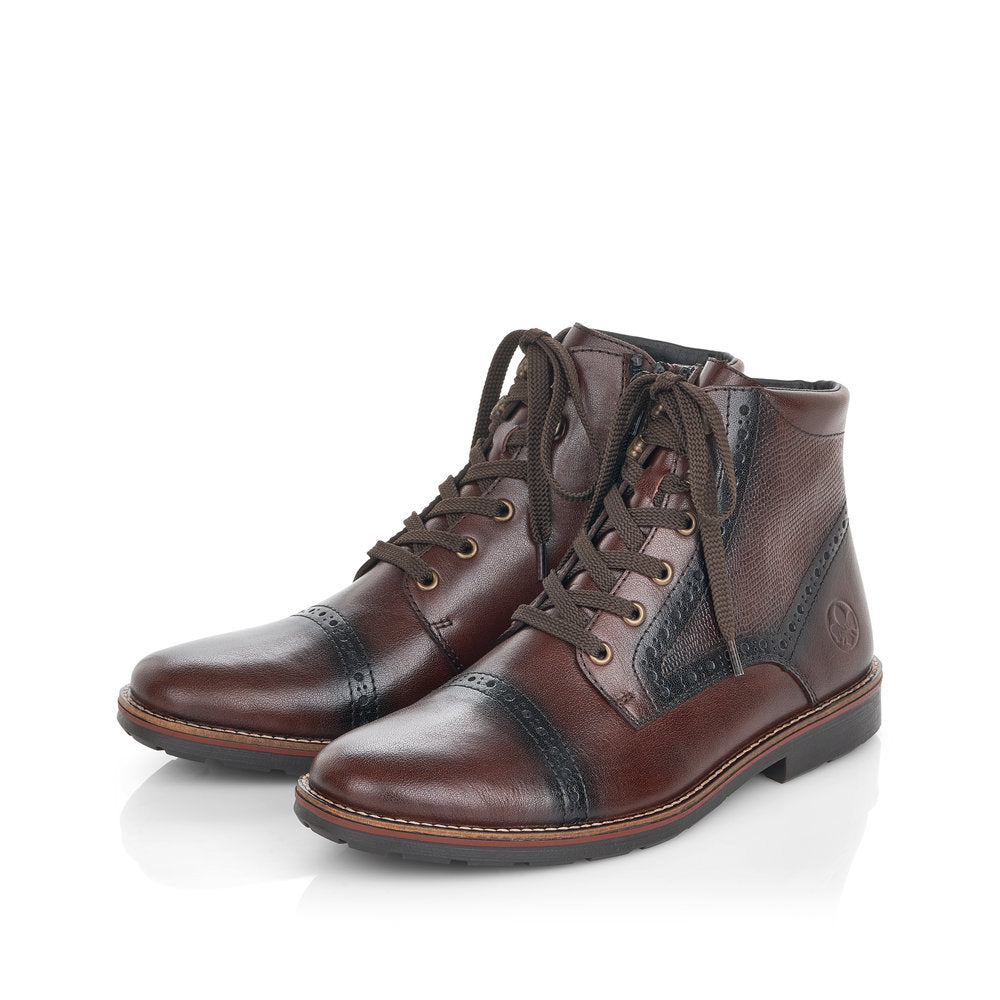 Rieker Men's Lace Up Ankle Boot