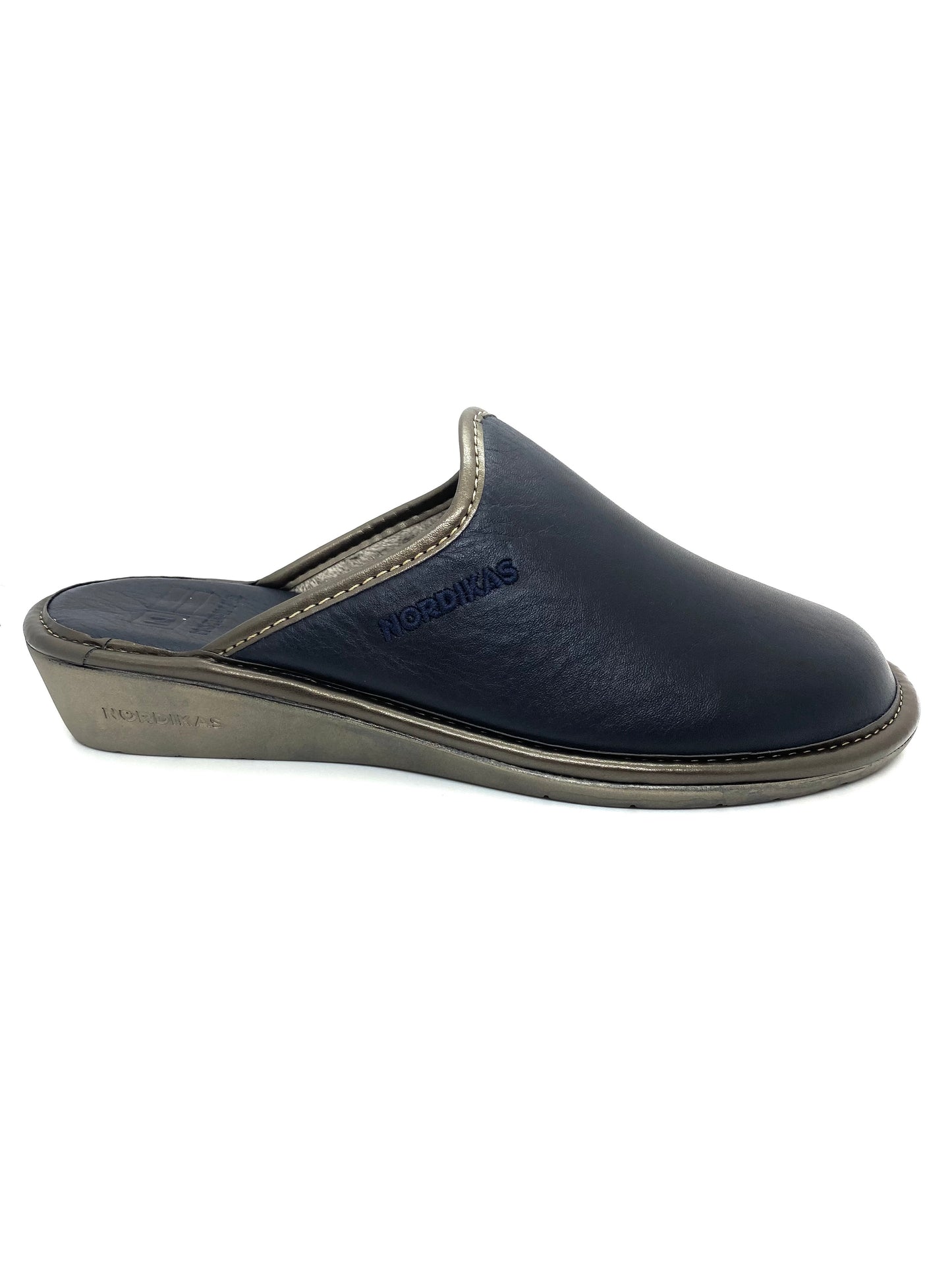 Nordikas Ladies Backless Leather House Shoe