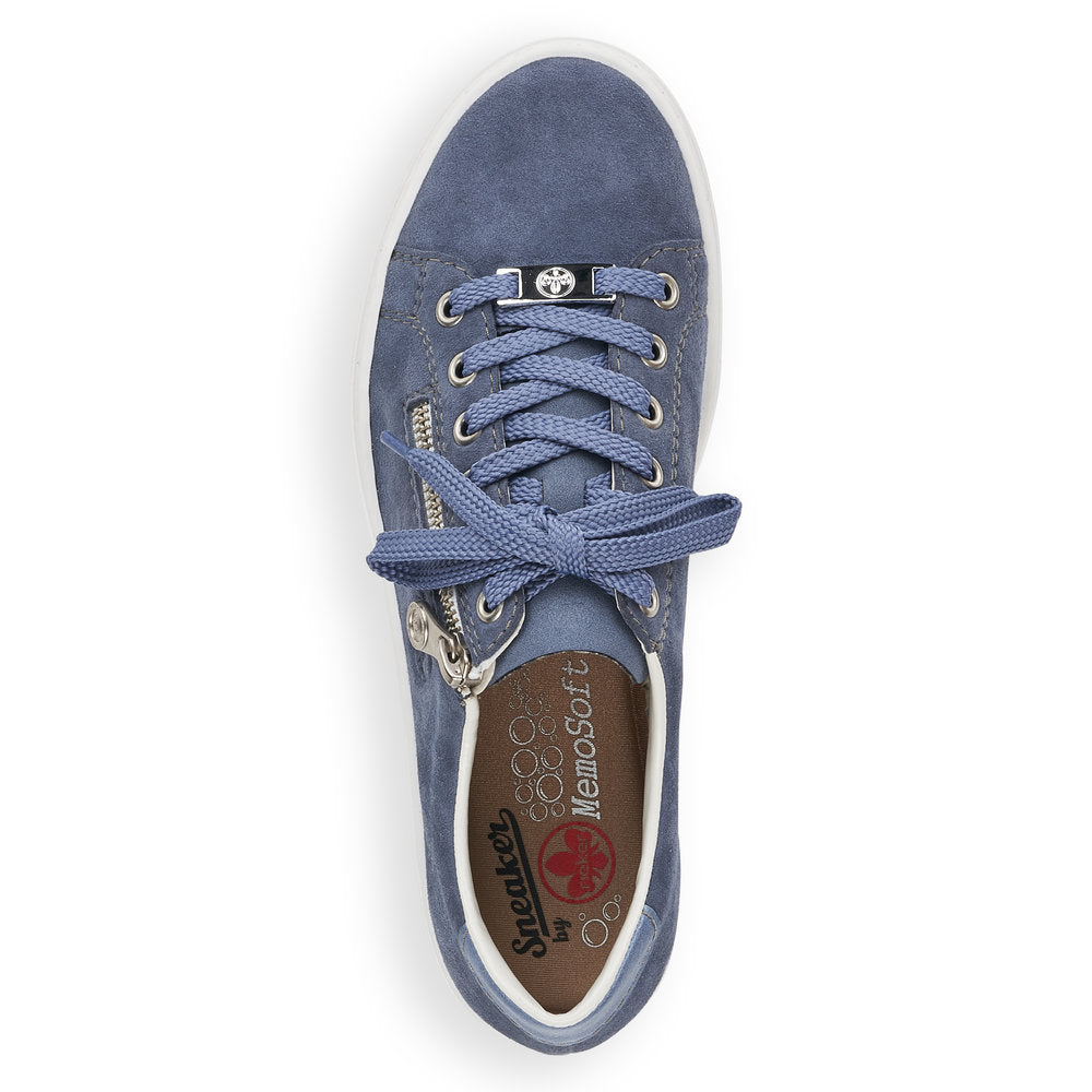 Rieker Ladies Zip Lace Up Sneaker