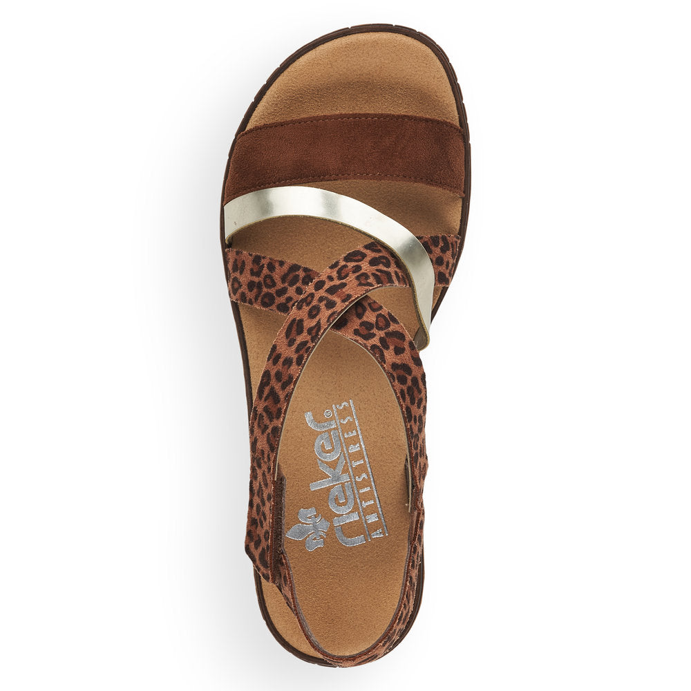 Rieker Ladies Cross Strap Sandal