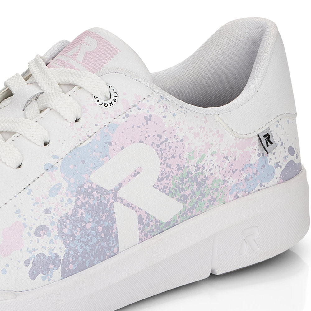 Rieker Ladies Flat Sole Lace Up Sneaker