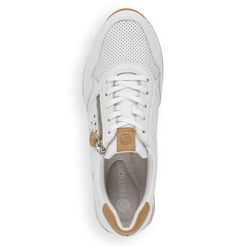 Remonte Ladies Lace Up Sneaker Cork Trim