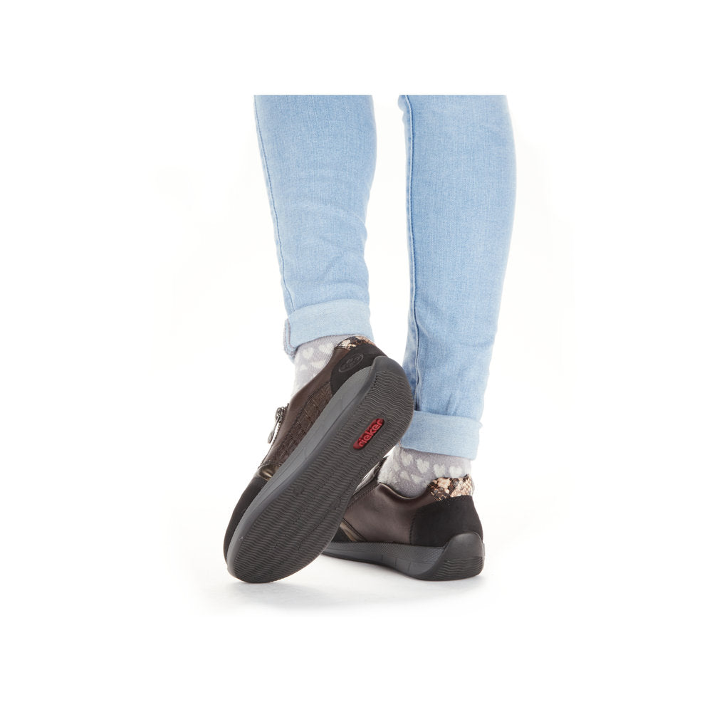 Rieker Ladies Zip Sided Shoe