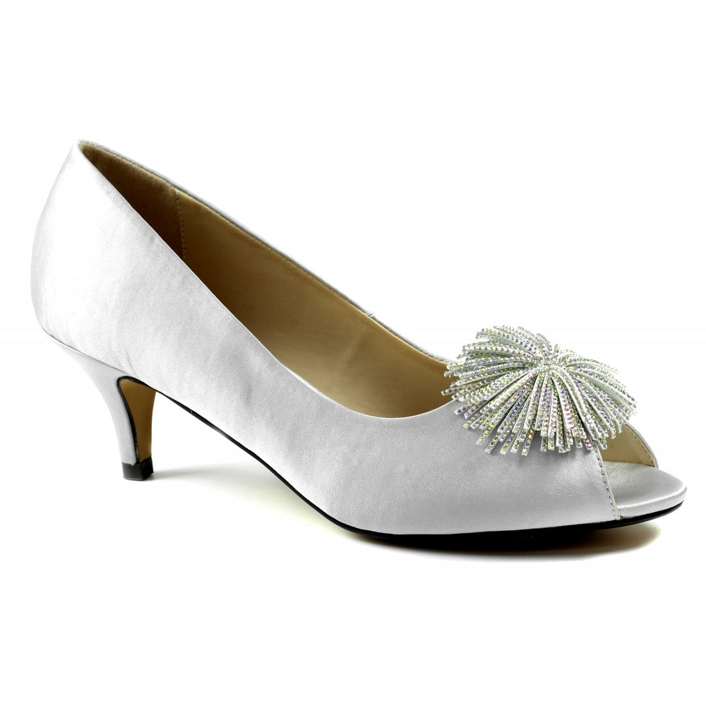 Lunar Ladies Lucia Pom Pom Court Shoe