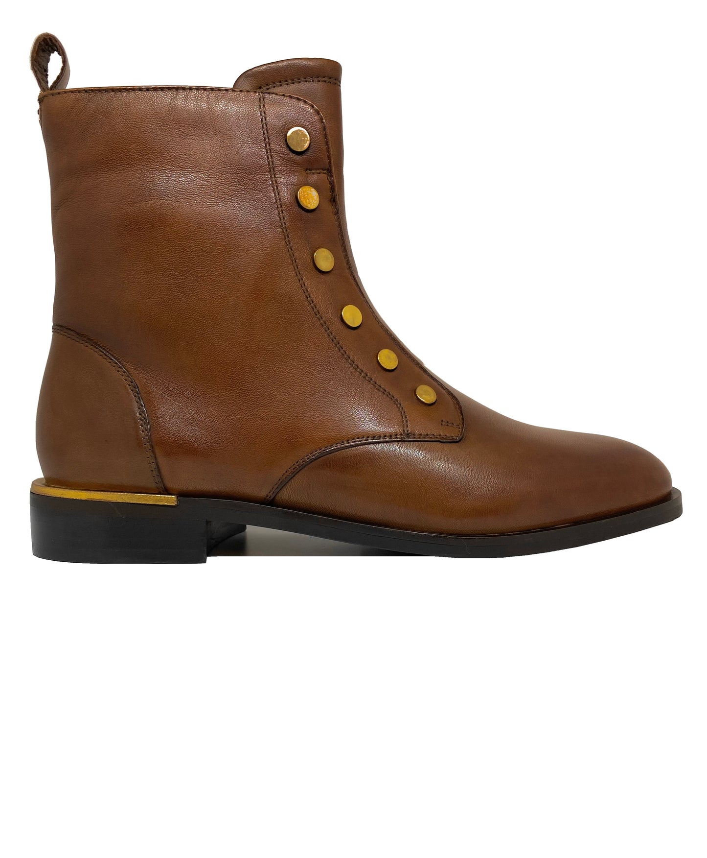 Andare Lopata Ladies Stud Detail Low Heel Ankle Boot