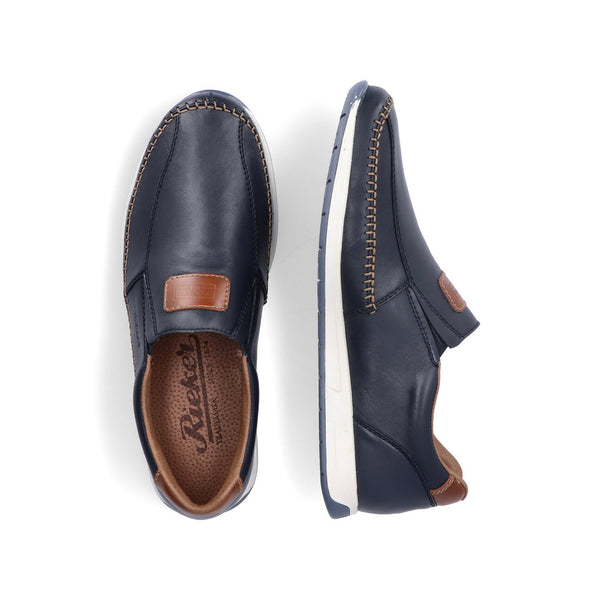 Rieker Men's Soft Leather Slip On Shoe