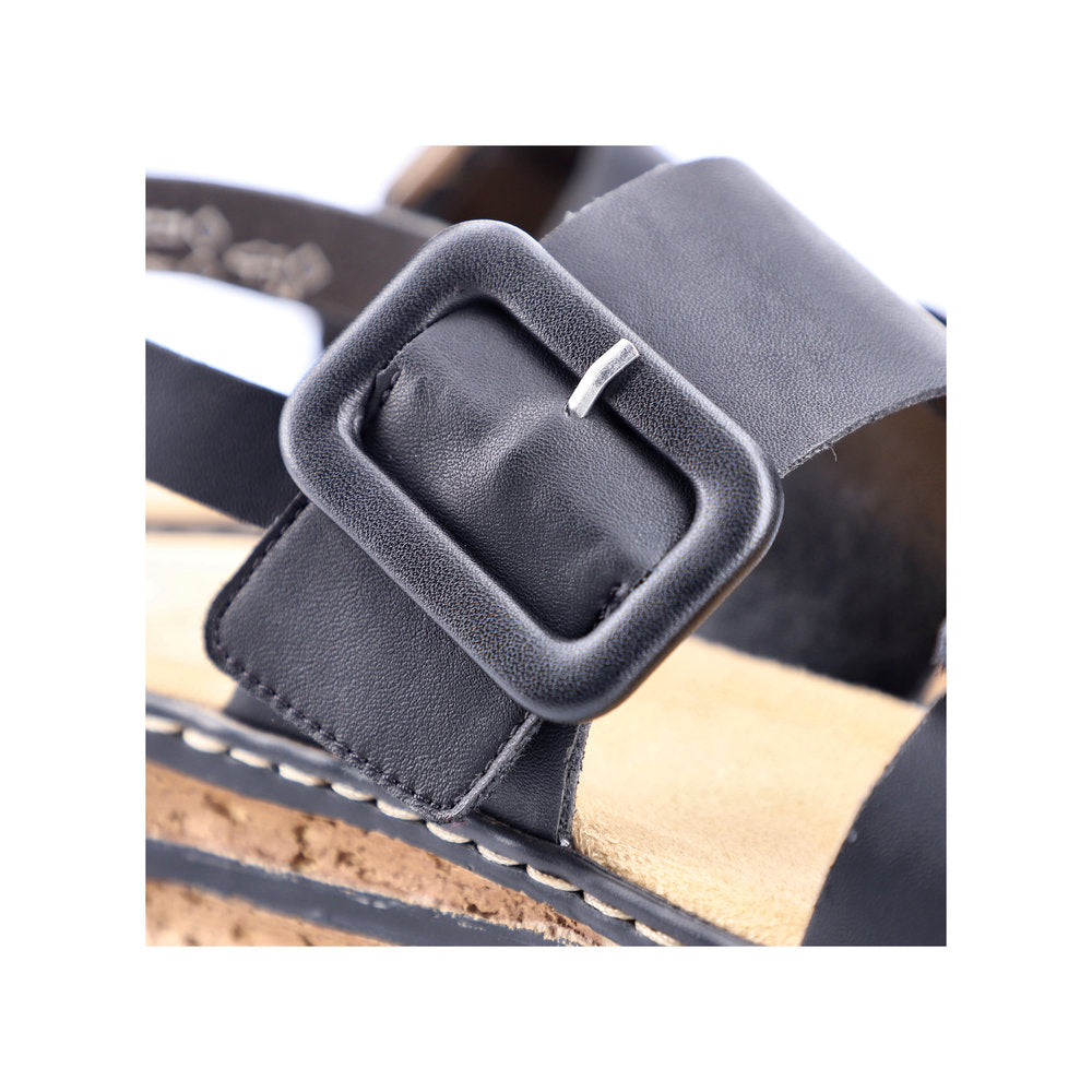 Rieker Ladies Flatform Adjustable Sandal