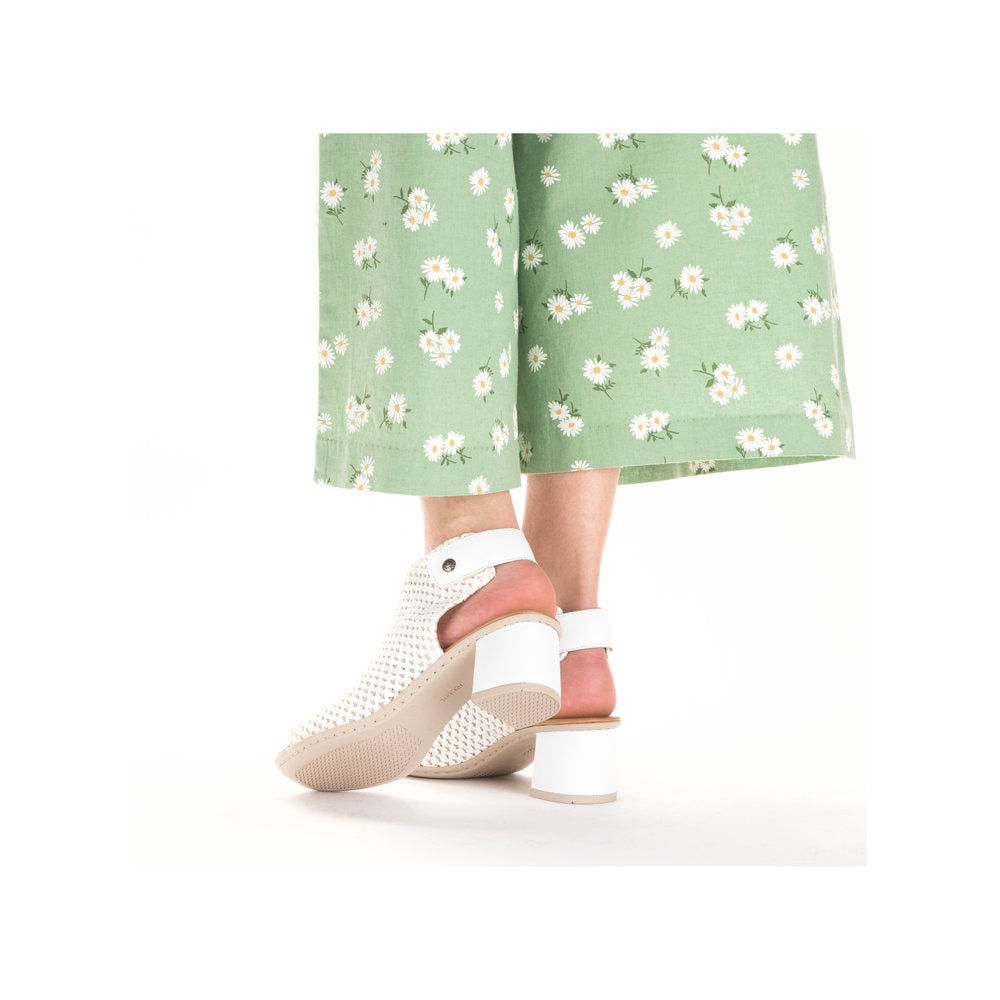 Rieker Ladies High Cut Block Heel Sandal