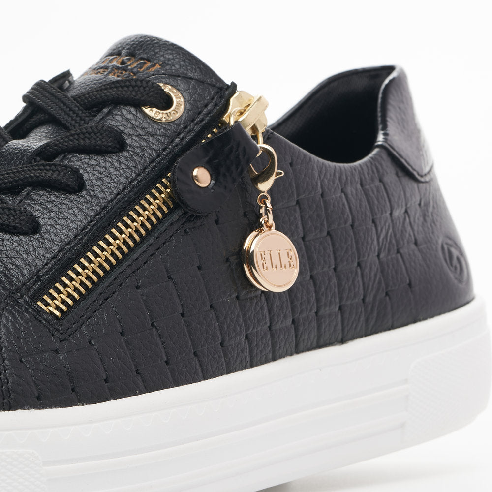 Remonte Ladies Zip Sided Lace Up Sneaker