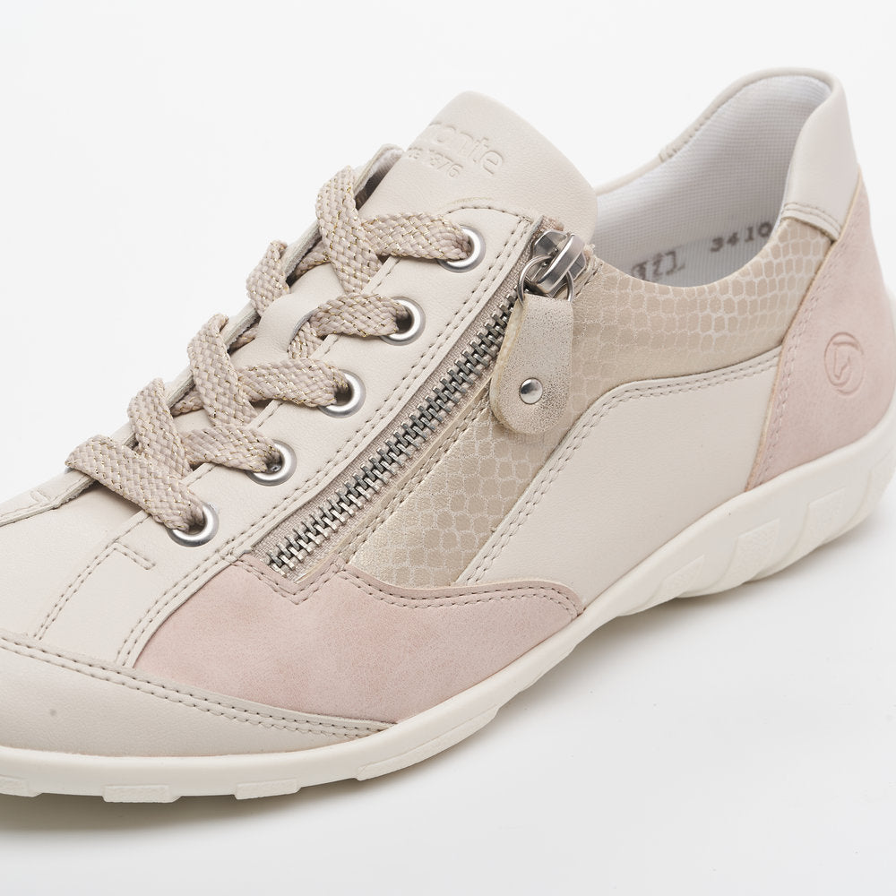 Remonte Ladies Zip Sided Lace Up Shoe