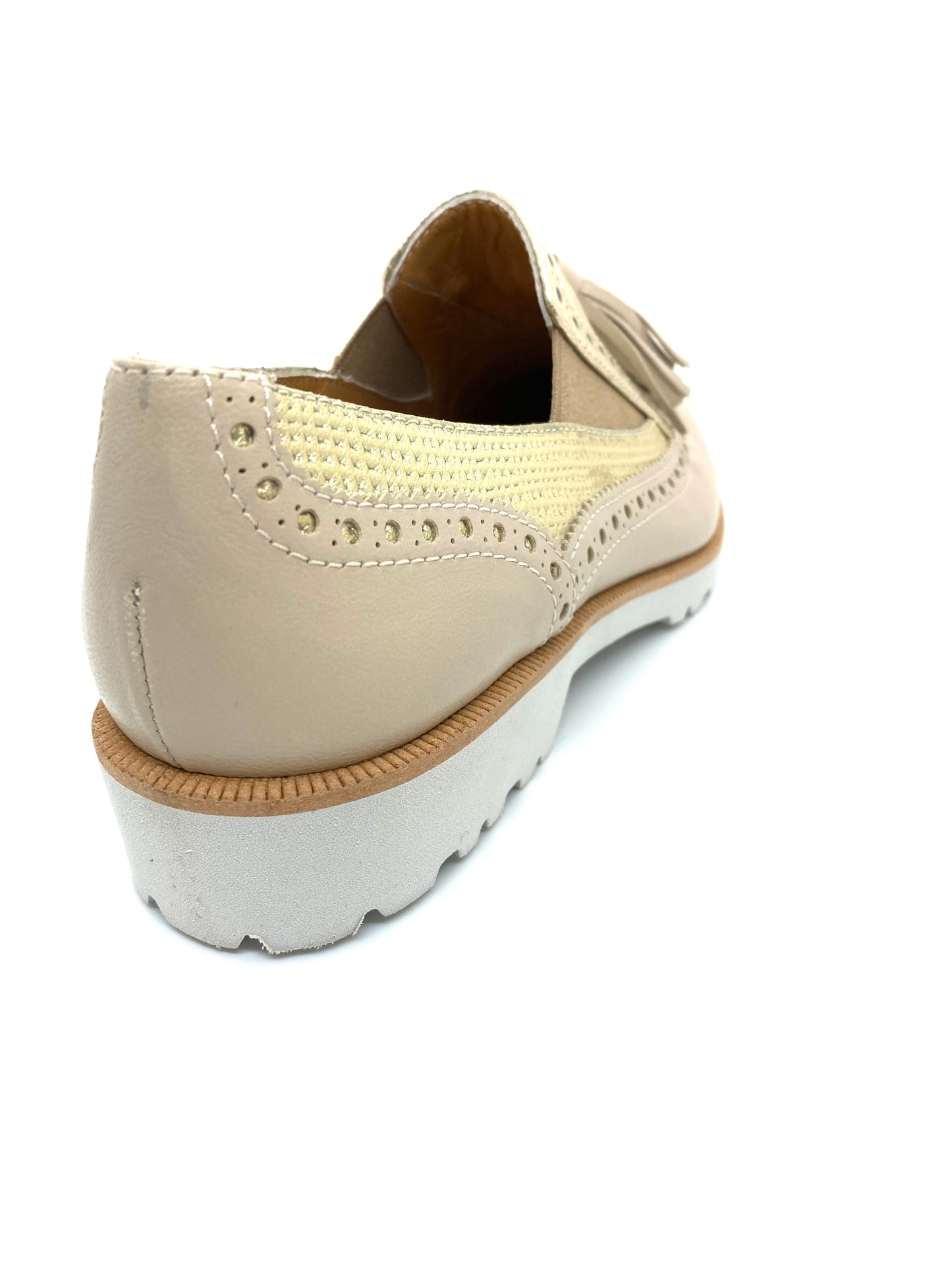 HB Shoes Soft Beige Gold Combo