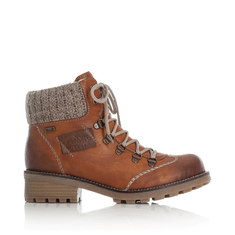 Rieker Ladies Hiker Tan Ankle Boot – Hobson Shoes - Main Image