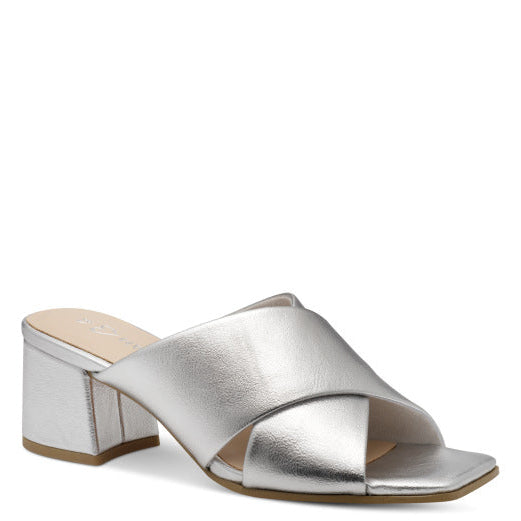 Marco Tozzi Cross Front Block Heel Sandal