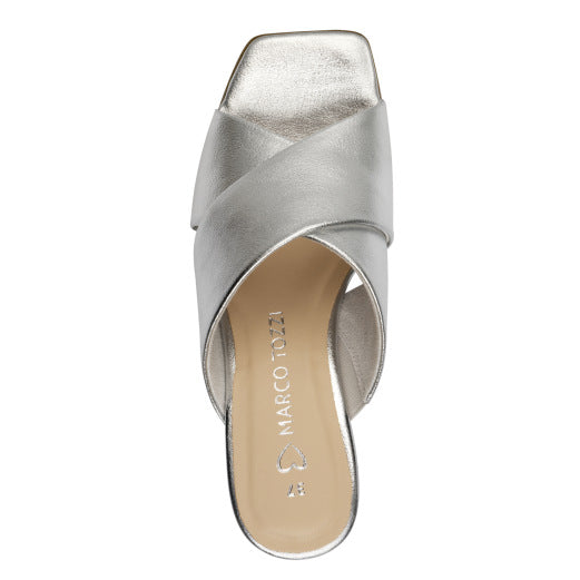 Marco Tozzi Cross Front Block Heel Sandal