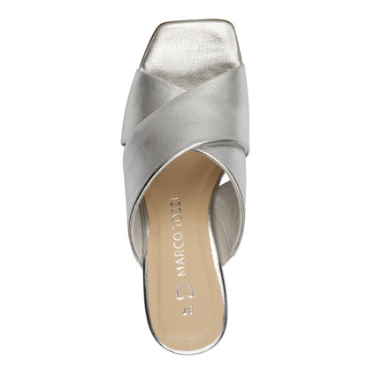 Marco Tozzi Cross Front Block Heel Sandal