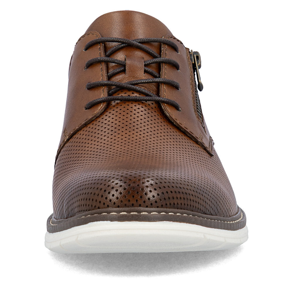 Rieker Gents Lace Up Zip Side Shoe