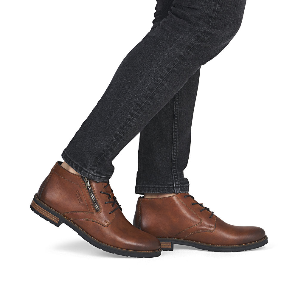Rieker Gents Lace Up Zip Side Chukka Boot