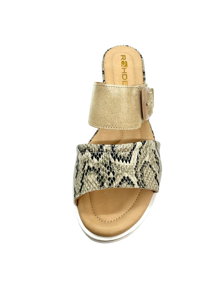 Rohde Ladies Flatform Mule Sandal