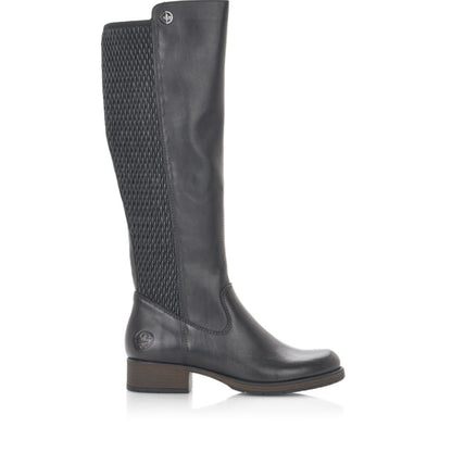 Rieker Ladies Knee High Zip Sided Boot