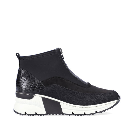 Rieker Ladies Zip Front Trend Sneaker Boot